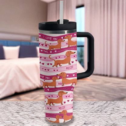 Shineful Tumbler Dachshund Puppy Love Forever
