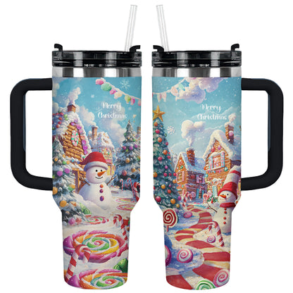 Shineful Tumbler Christmas Sweet Candy Town