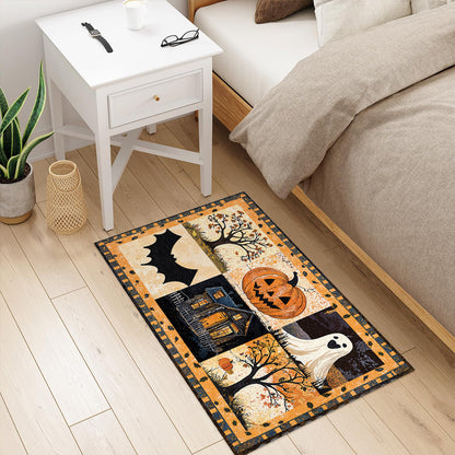 Shineful Trick Or Treat Halloween Ultra-Thin Non Skid Floor Mat, Kitchen Rugs