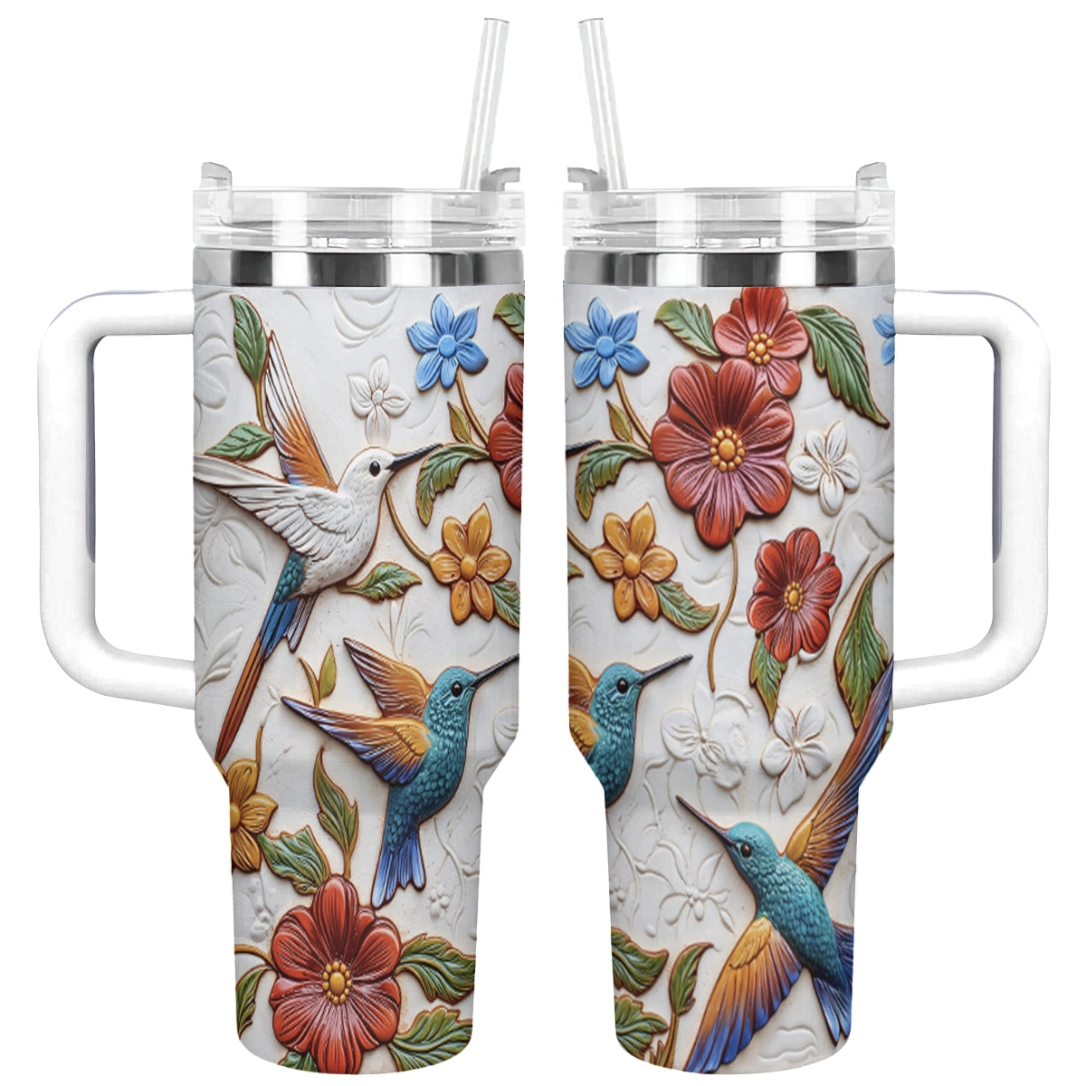 Shineful Tumbler Hummingbird Blossom Flight