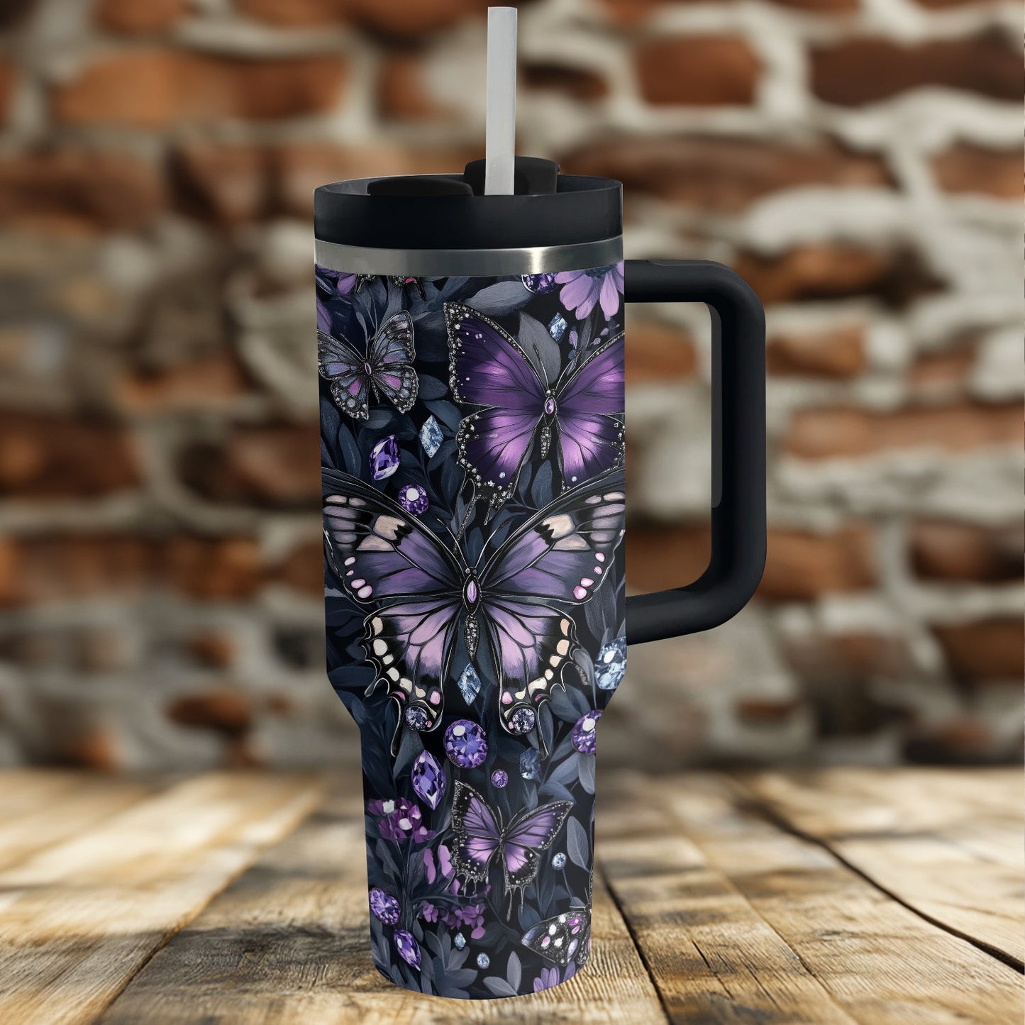 Shineful Tumbler Midnight Butterfly