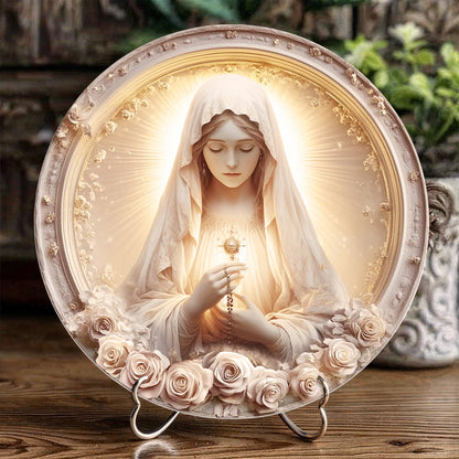 Shineful 2D Wooden Plaque, Hanging Decor, Door Sign - Rose Of The Divine