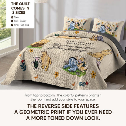 Shineful Quilt 3-Piece Set Pooh The Love