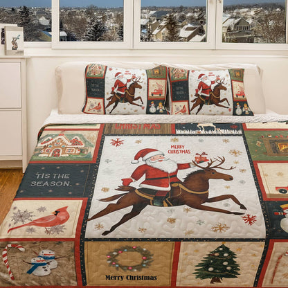 Shineful All Season Quilt 3-Piece Set - Christmas Holiday Cheer