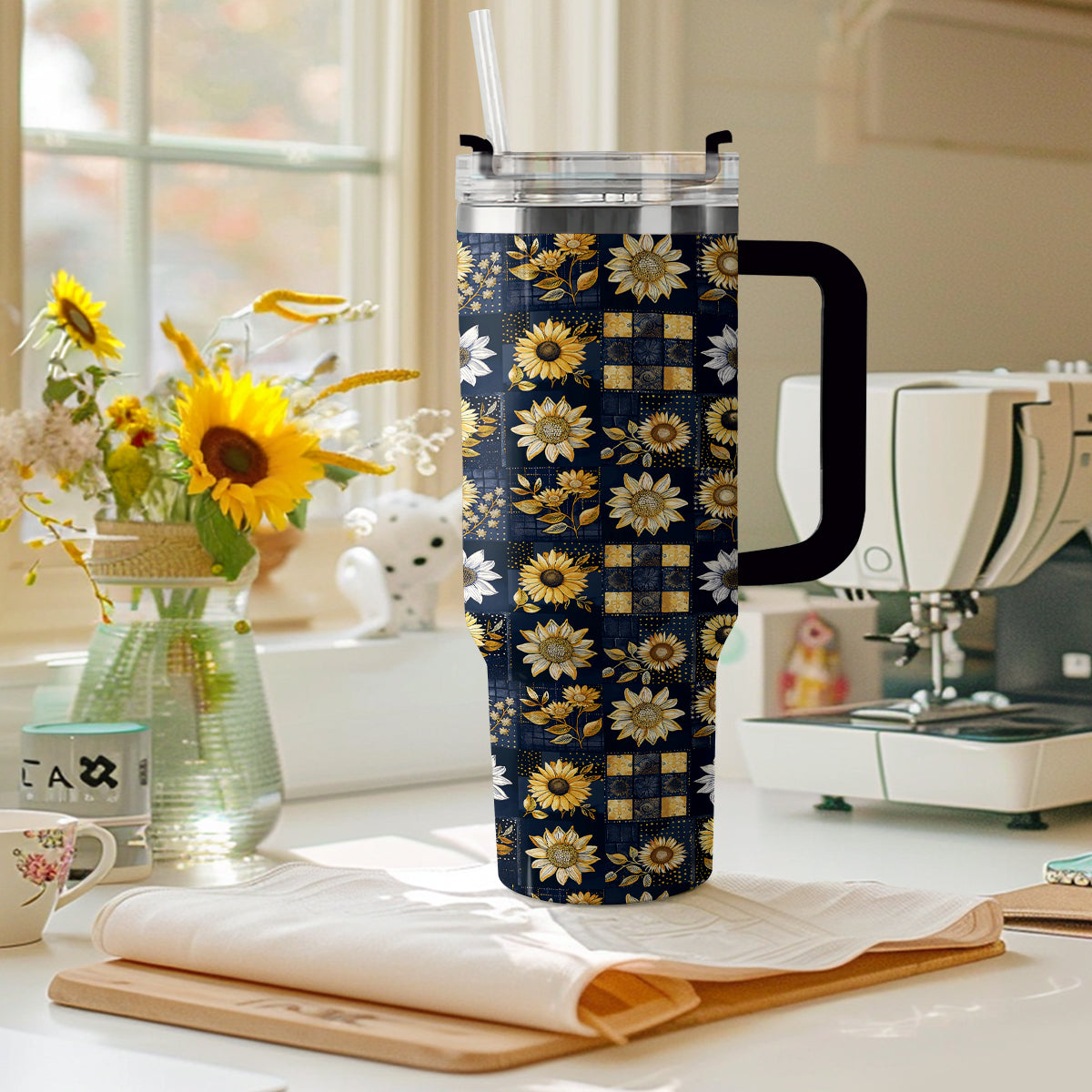 Shineful Tumbler Inelegance Sunflowers