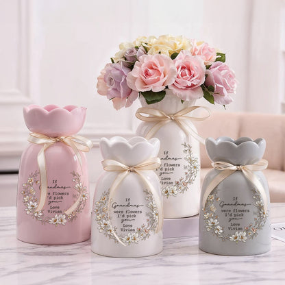 Shineful Flower Vase Golden Bloom