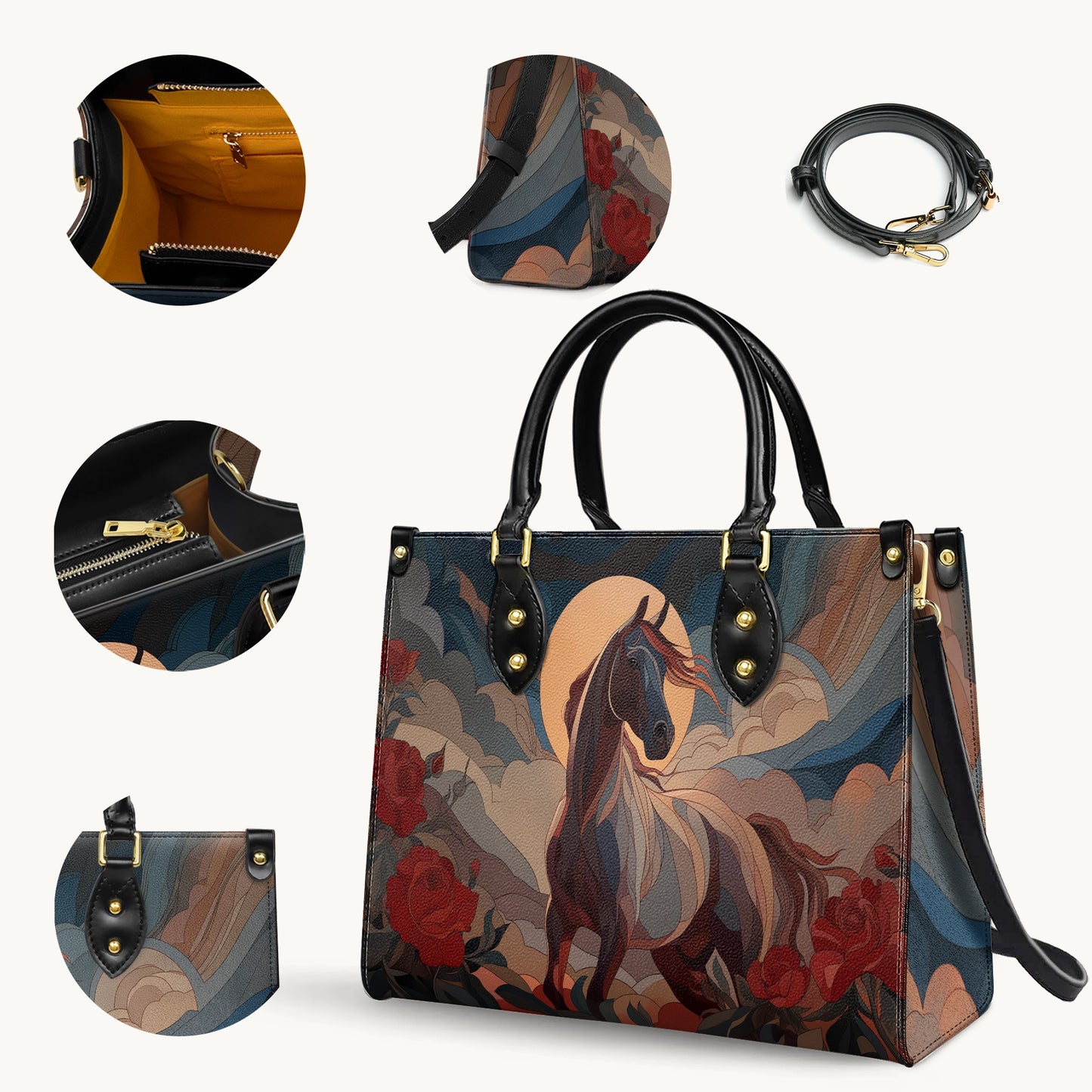 Shineful Leather Bag Night Bloom Stallion