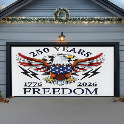 Shineful Garage Door Banner Decoration Born Free, Still Free
