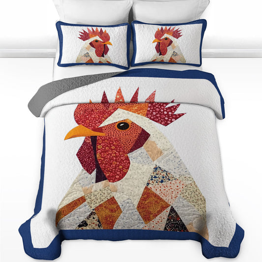 Shineful All Season Quilt 3-Piece Set Feathered Glory Quilt