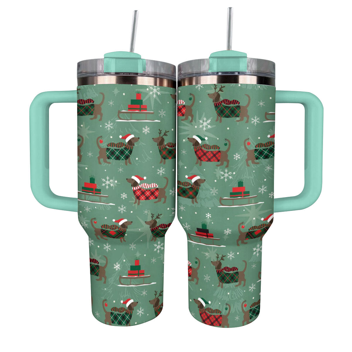 Shineful Tumbler Merry Dachsmas