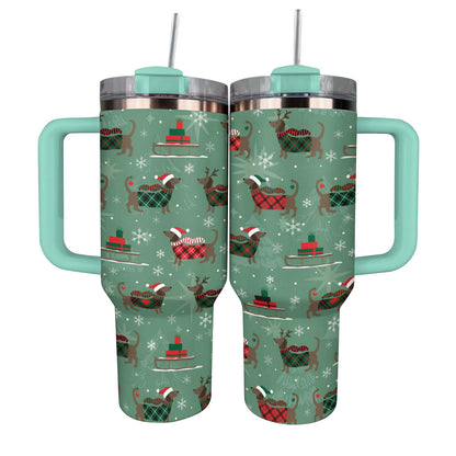 Shineful Tumbler Merry Dachsmas