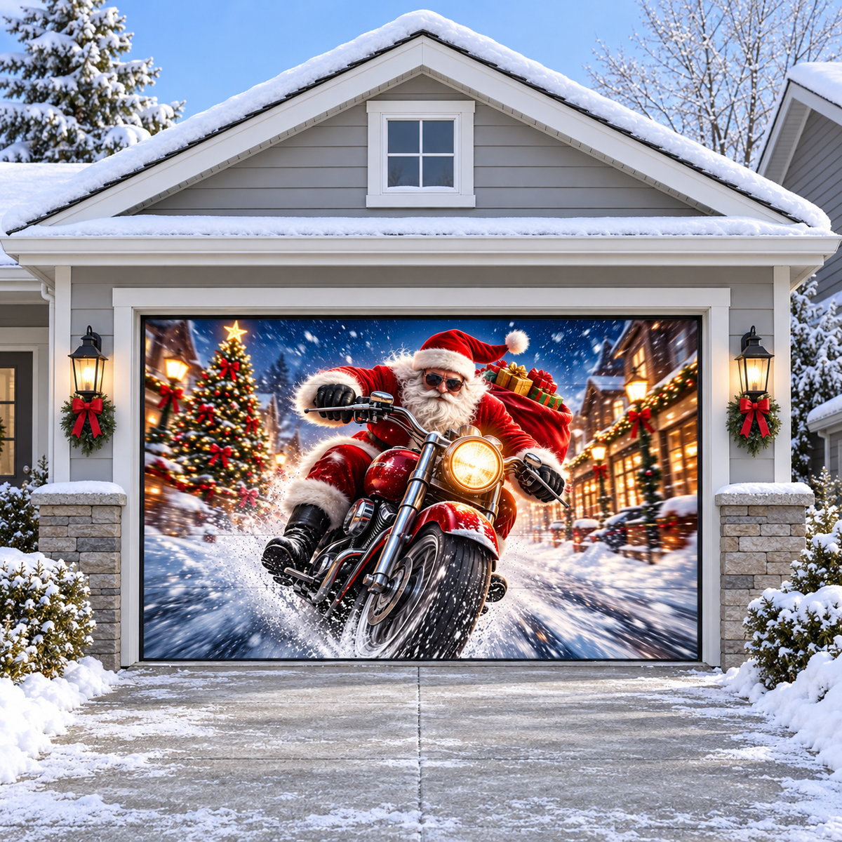 Shineful Christmas Adventure Garage Door Banner Decoration