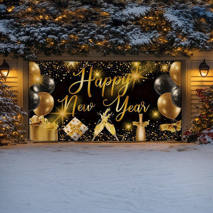 Shineful Garage Door Banner Decoration New Year Luxe Celebration