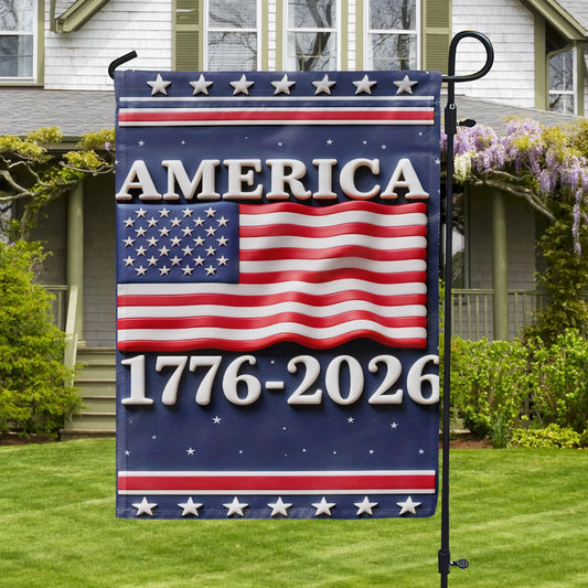 Shineful Gargen Flag 12" x 18" - America Years of Legacy