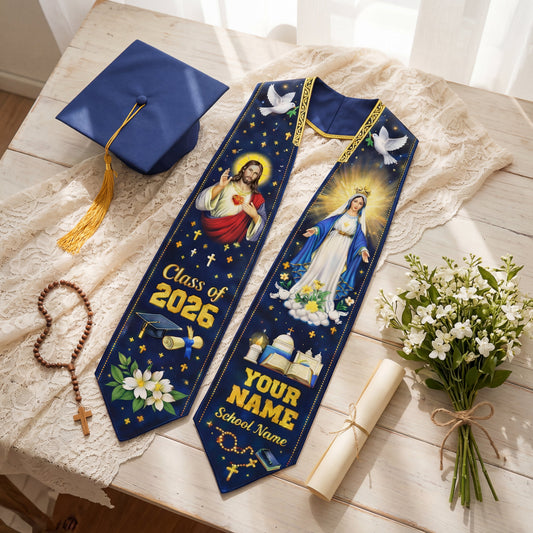 Shineful Graduation Sash Personalized Holy Achievement