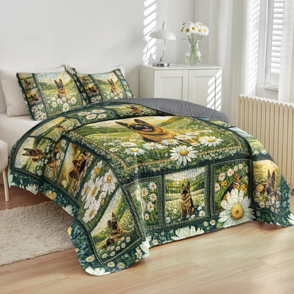 Shineful All Season Quilt 3-Piece Set Shepherd Daisy Dream