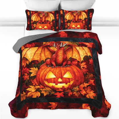Shineful All Season Quilt 3-Piece Set Autumn Guardian