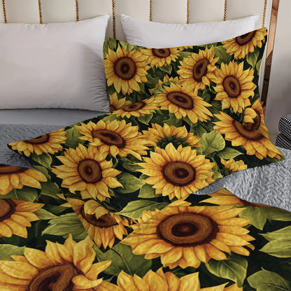 Shineful All Season Quilt 3-Piece Set - Sunflower Slumber