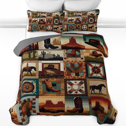 Shineful All Season Quilt 3-Piece Set - Cowboy's Dream