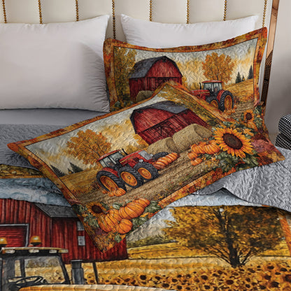 Shineful All Season Quilt 3-Piece Set Autumn Harvest Farm