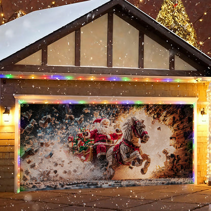 Shineful Garage Door Banner Decoration Lego Sleigh Rush