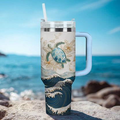 Shineful Tumbler Majesty Tides and Sea Turtles