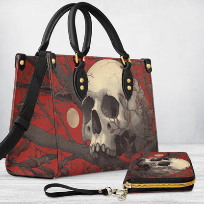 Shineful Leather Bag Crimson Stillness