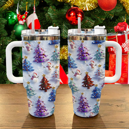Shineful Glossy Tumbler Colorful Christmas