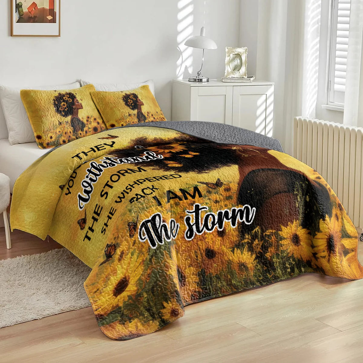 Shineful All Season Quilt 3-Piece Set - Empowered Queen