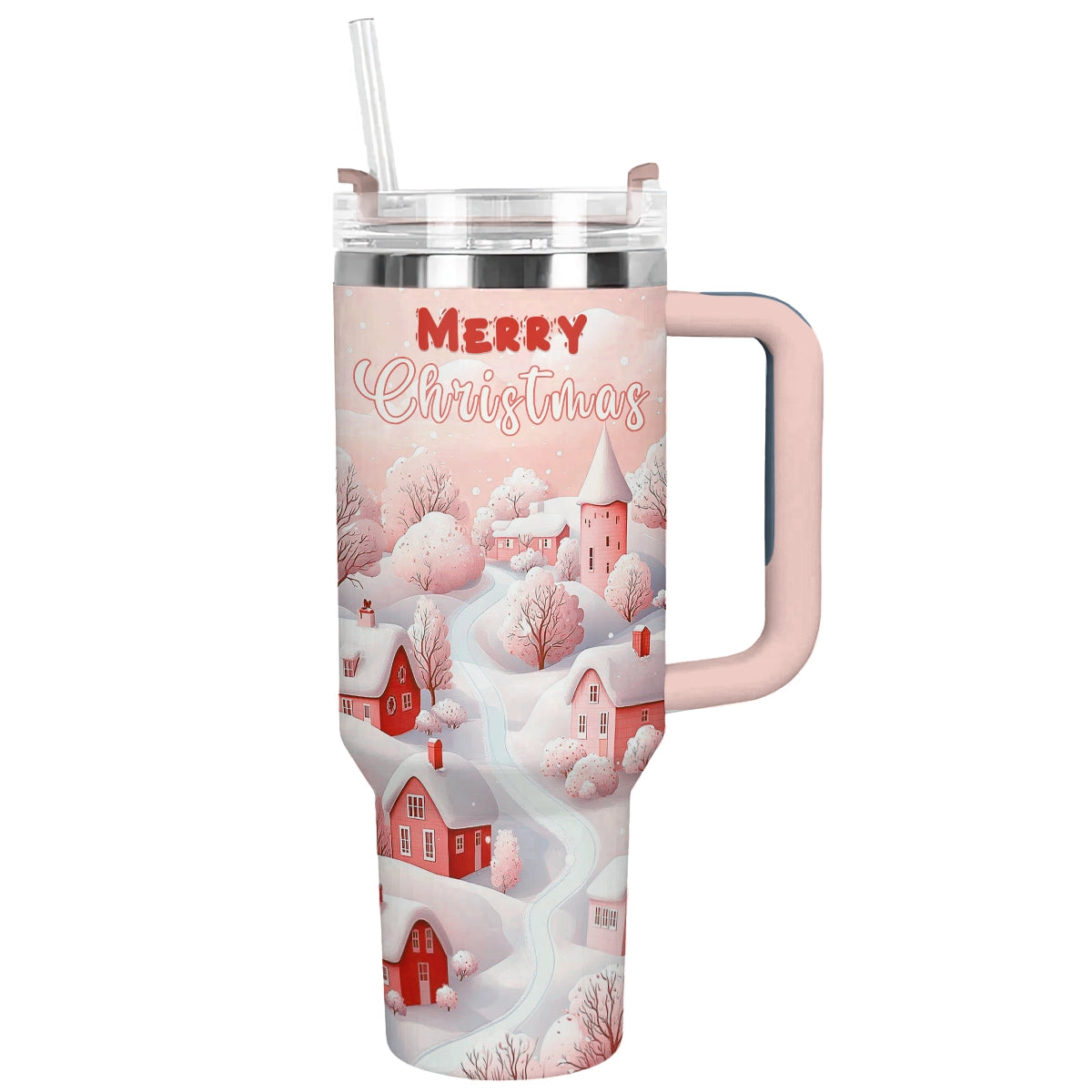 Shineful Tumbler Merry Christmas Village