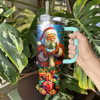 Shineful Tumbler Santa’s Magical Snow Globe Gift