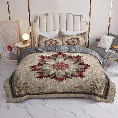 Shineful All Season Quilt 3-Piece Set Winter Star Heirloom