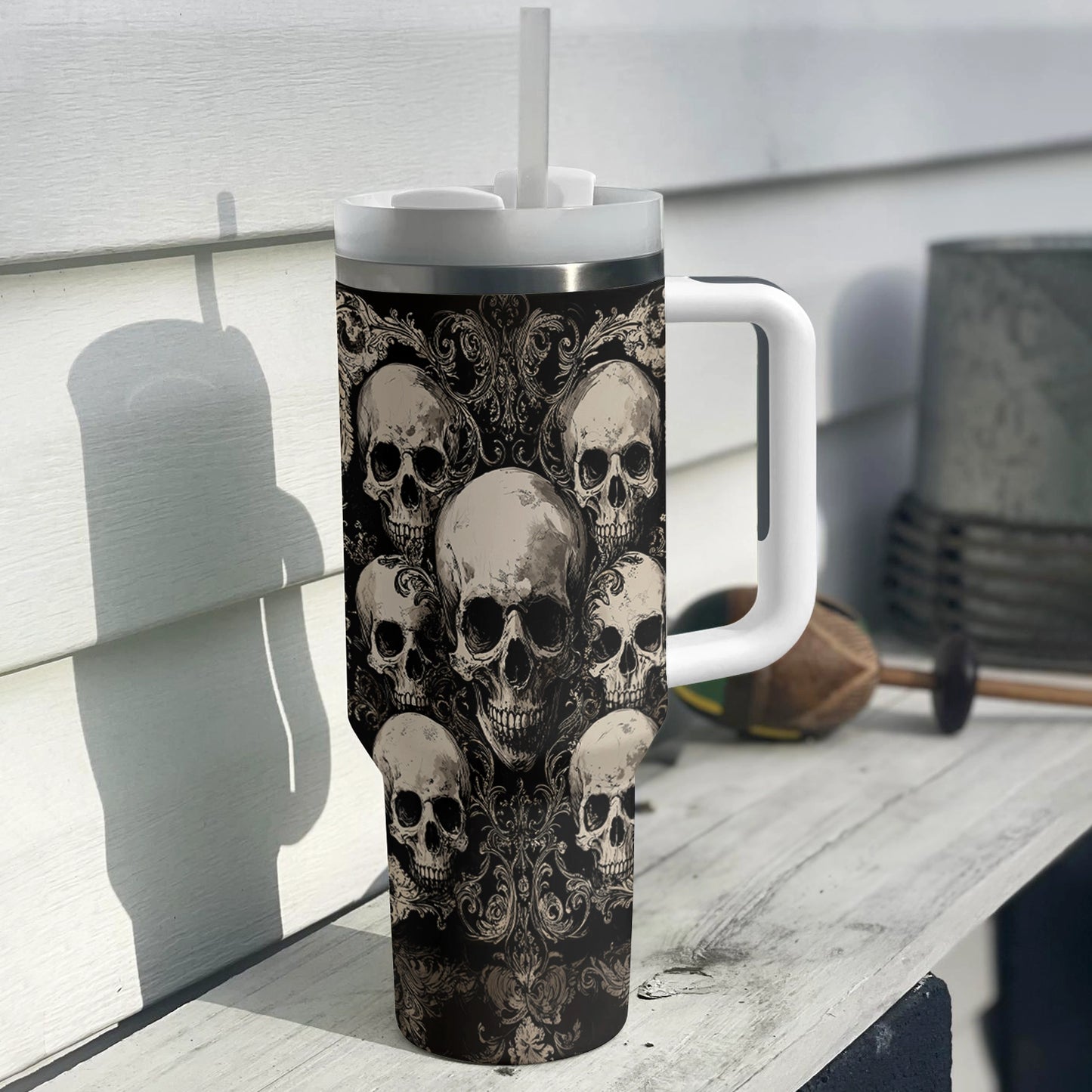 Shineful Tumbler Gothic Skull Majesty