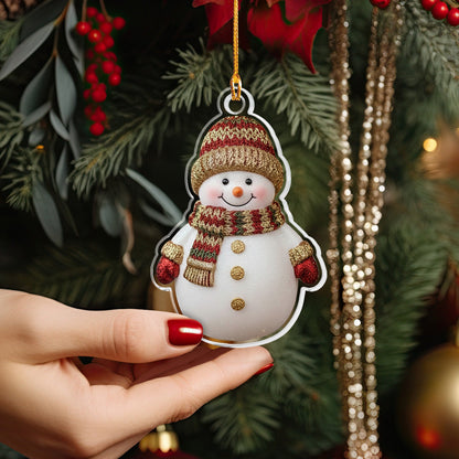 Shineful 2D Acrylic Ornament Frosty Joy Snowman