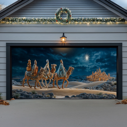 Shineful Garage Door Banner Decoration Star of Bethlehem Epiphany