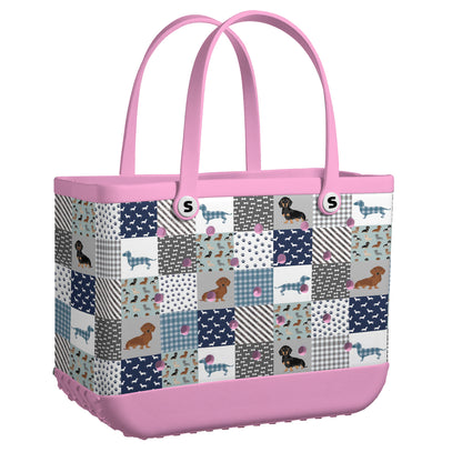 Shineful Beach Bag Dachshund Delight