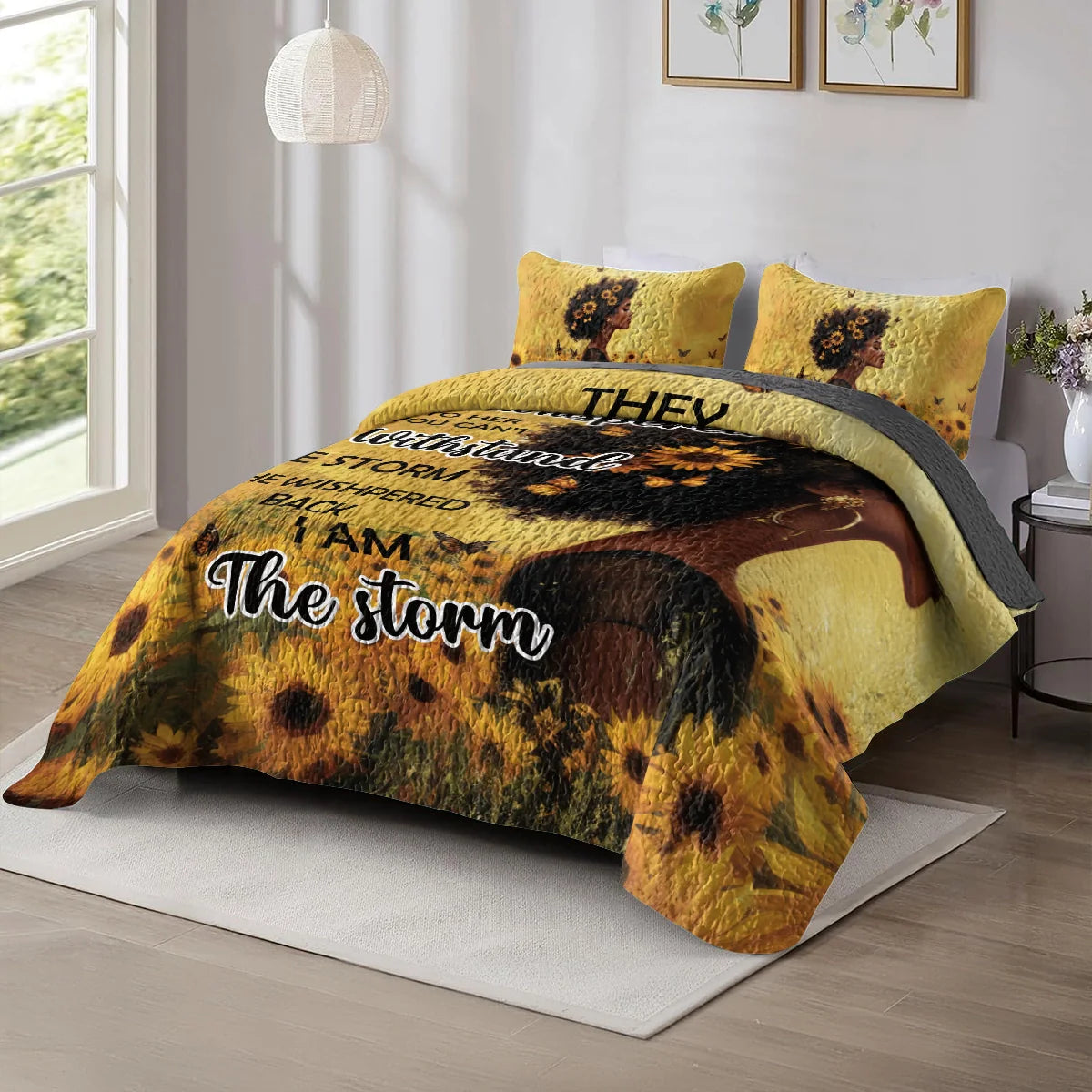 Shineful All Season Quilt 3-Piece Set - Empowered Queen