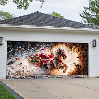 Shineful Garage Door Banner Decoration Lego Sleigh Rush