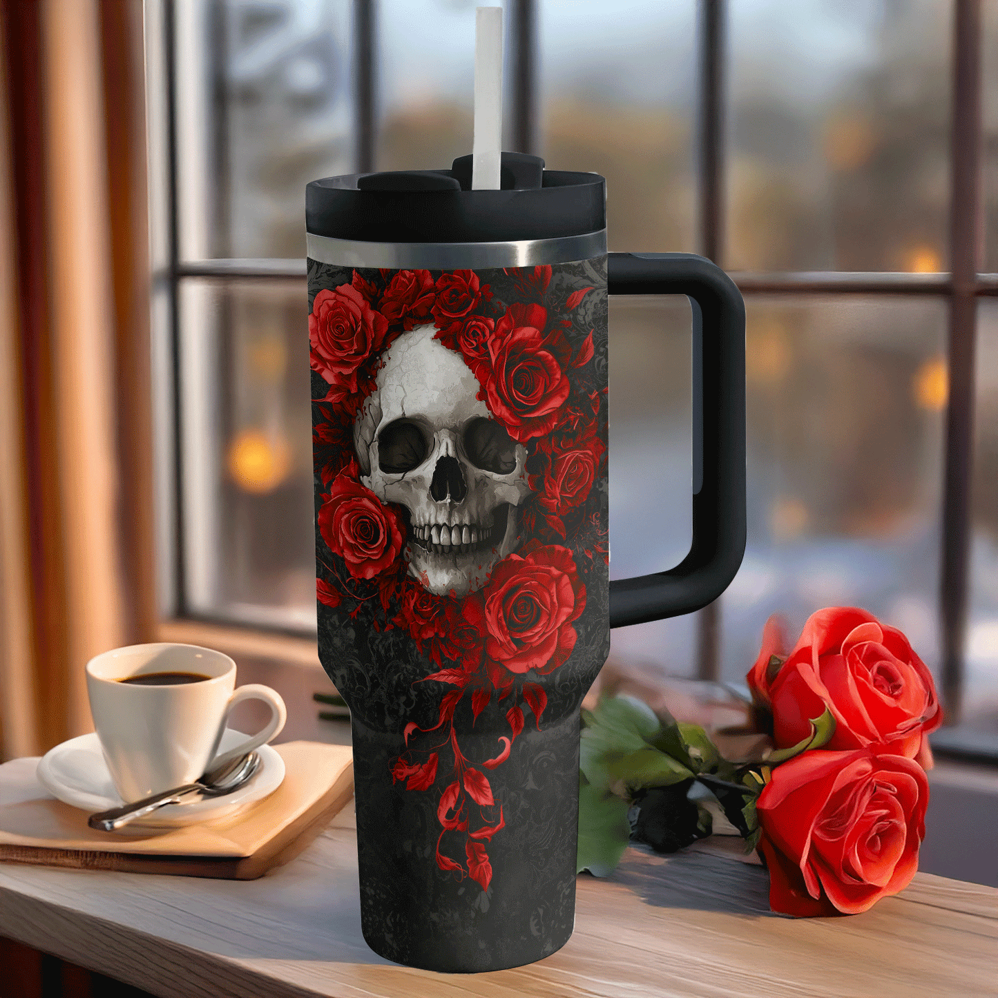 Shineful Tumbler - Crimson Bloom