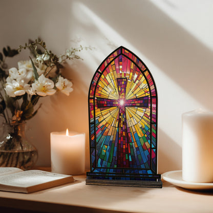Shineful Suncatcher Candle Holder Cross of Light