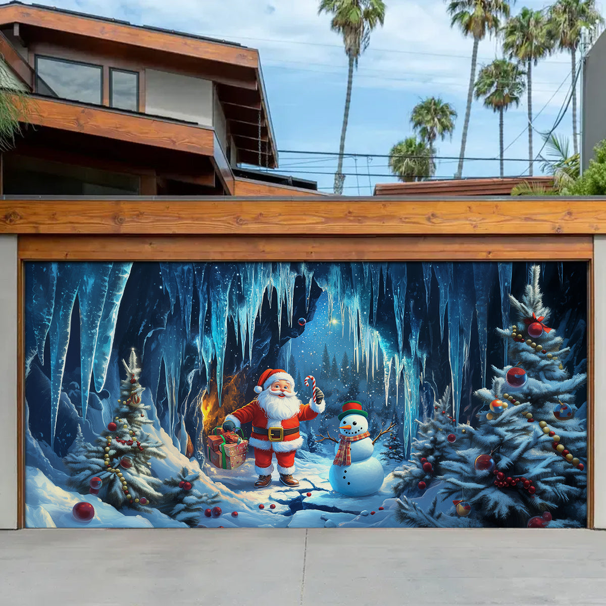 Shineful Garage Door Banner Decoration - Santa's Winter Wonderland