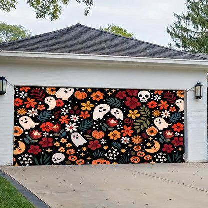 Shineful Garage Door Banner Decoration - Spooky Chic