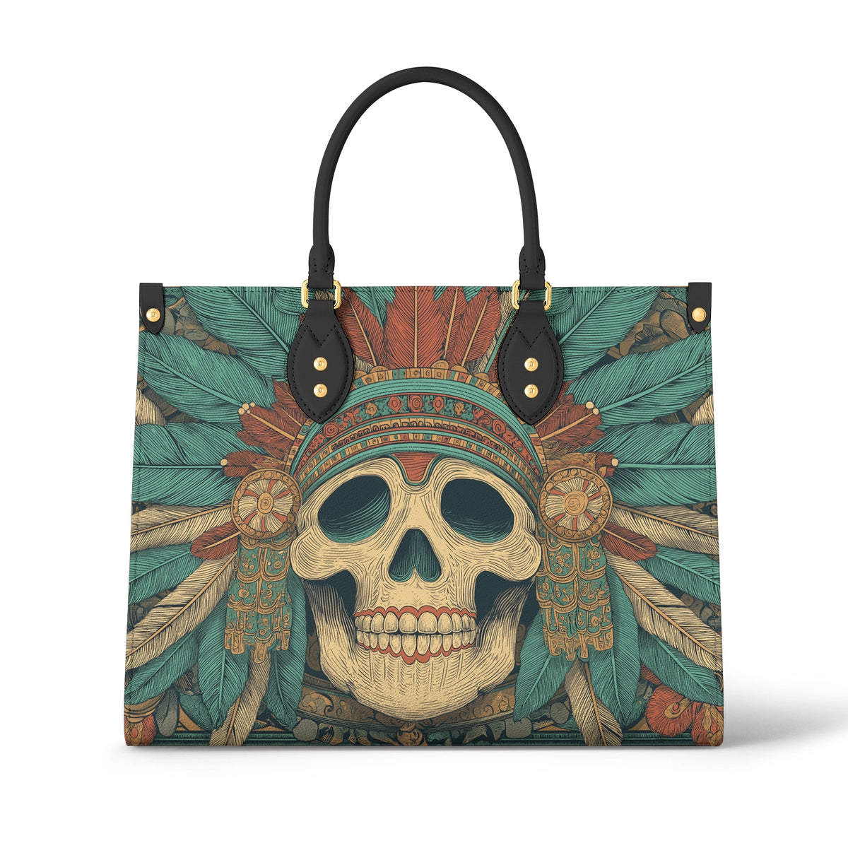 Shineful Leather Bag Emerald War Headdress