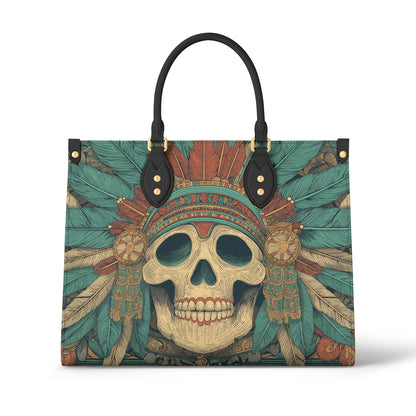 Shineful Leather Bag Emerald War Headdress