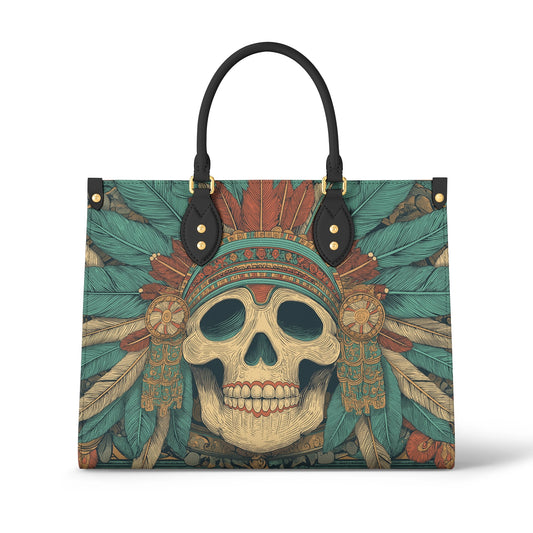 Shineful Leather Bag Emerald War Headdress