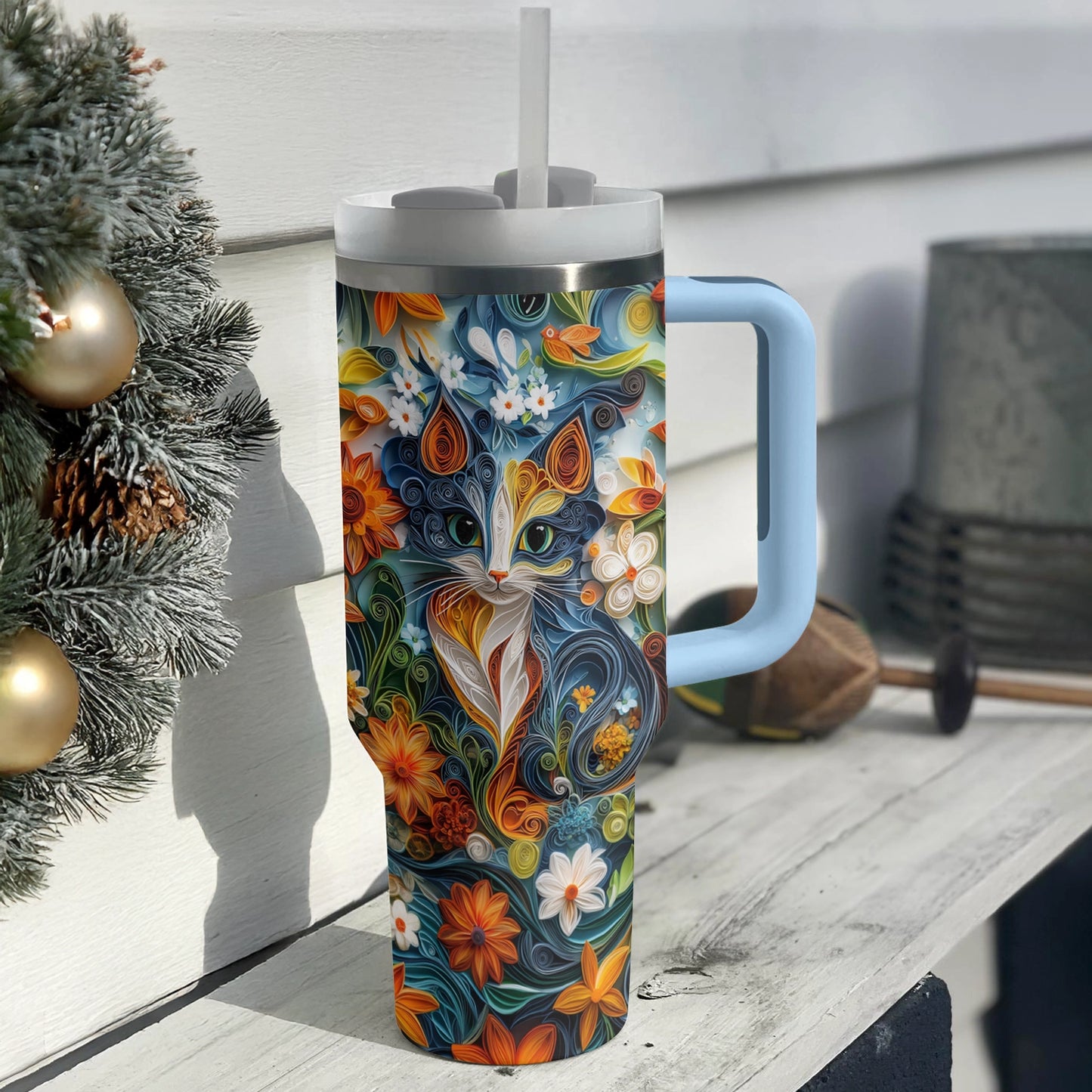 Shineful Tumbler Enchanted Quill Cat