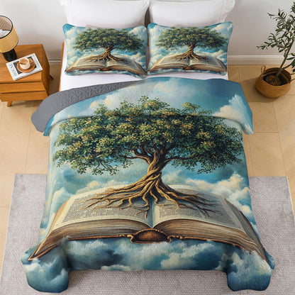 Shineful All Season Quilt 3-Piece Set Tree of Knowledge