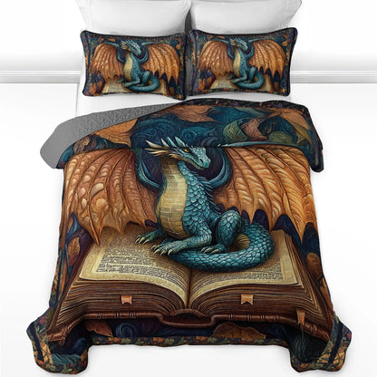Shineful All Season Quilt 3-Piece Set - Dragon's Wisdom