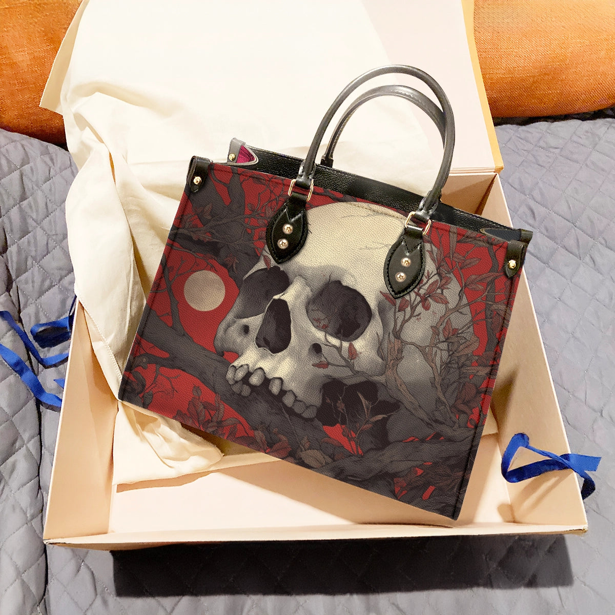 Shineful Leather Bag Crimson Stillness