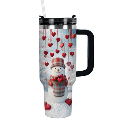 Shineful Tumbler Heartfelt Snowman